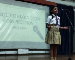 VI to VIII English Elocution Competition 2025-26